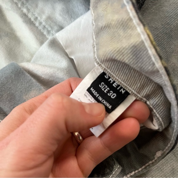 Trendy da Vinci Oil Painting Fine Art High Rise Baggy Denim Jean Pants - Picture 7 of 14